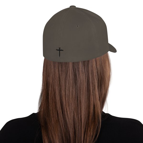 CWM Shield Logo Flexfit Baseball Hat with Black Cross - Image 4